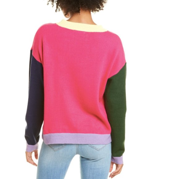 New NWT Olivia Rubin Aria Color Colour Block Sweater Women's Small - Picture 3 of 10